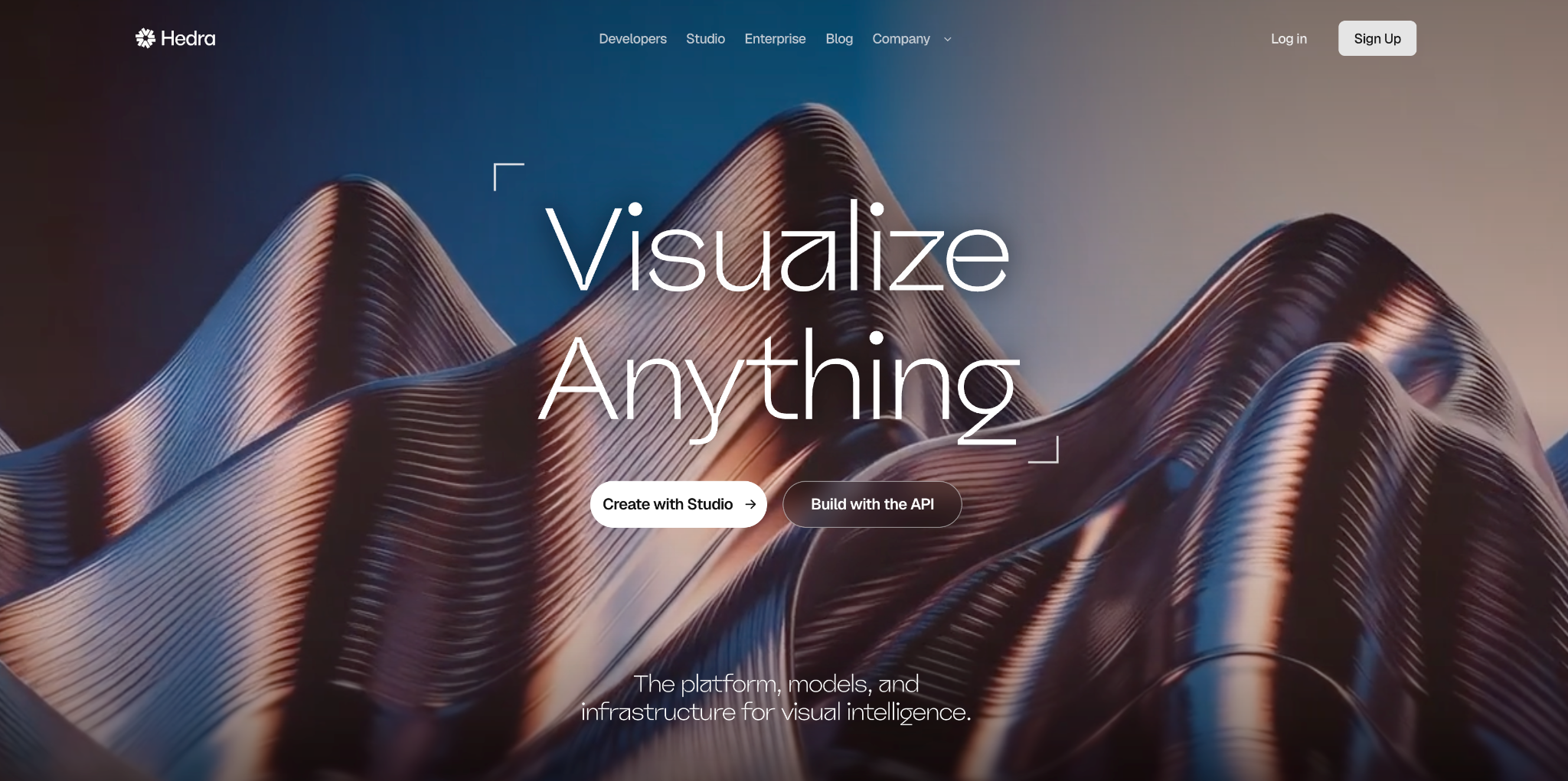 Hedra AI avatar and character performance platform homepage